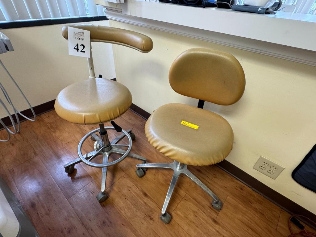 DENTIST STOOL AND DENTAL ASSISTANT STOOL