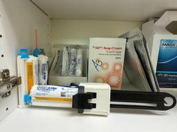 LOT CONSISTING OF DENTAL SUPPLIES IN CABINET