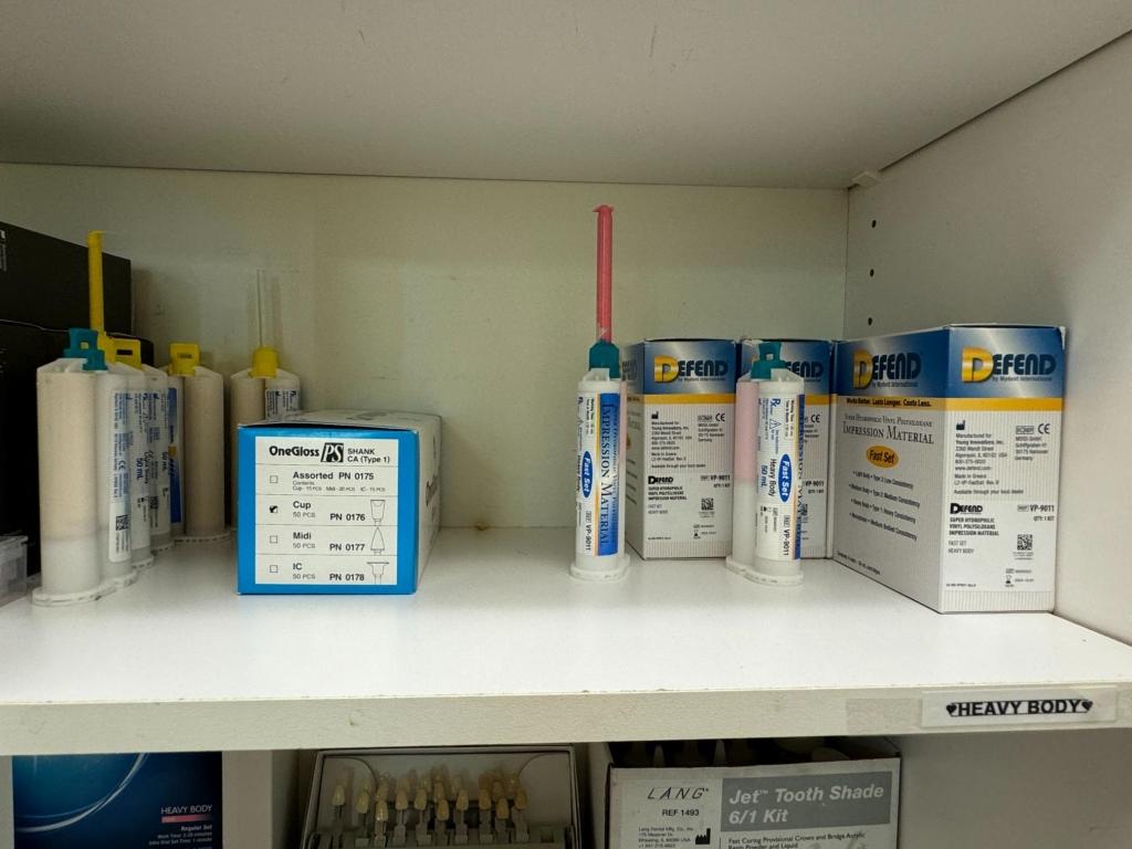 LOT CONSISTING OF DENTAL SUPPLIES IN CABINET