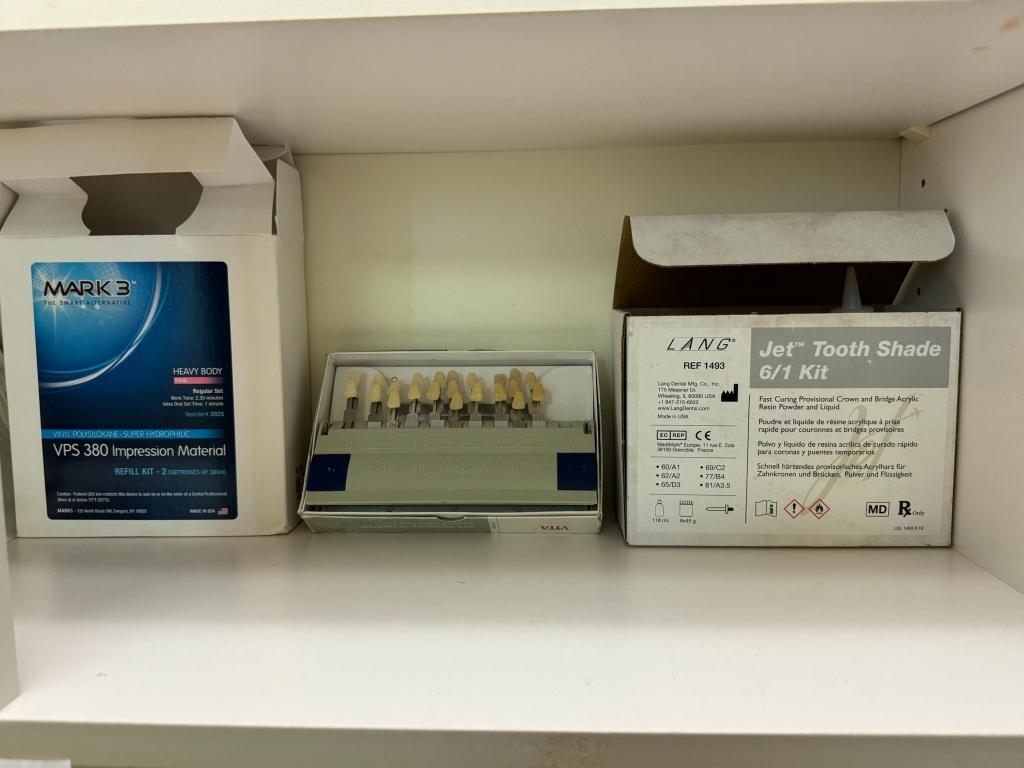 LOT CONSISTING OF DENTAL SUPPLIES IN CABINET