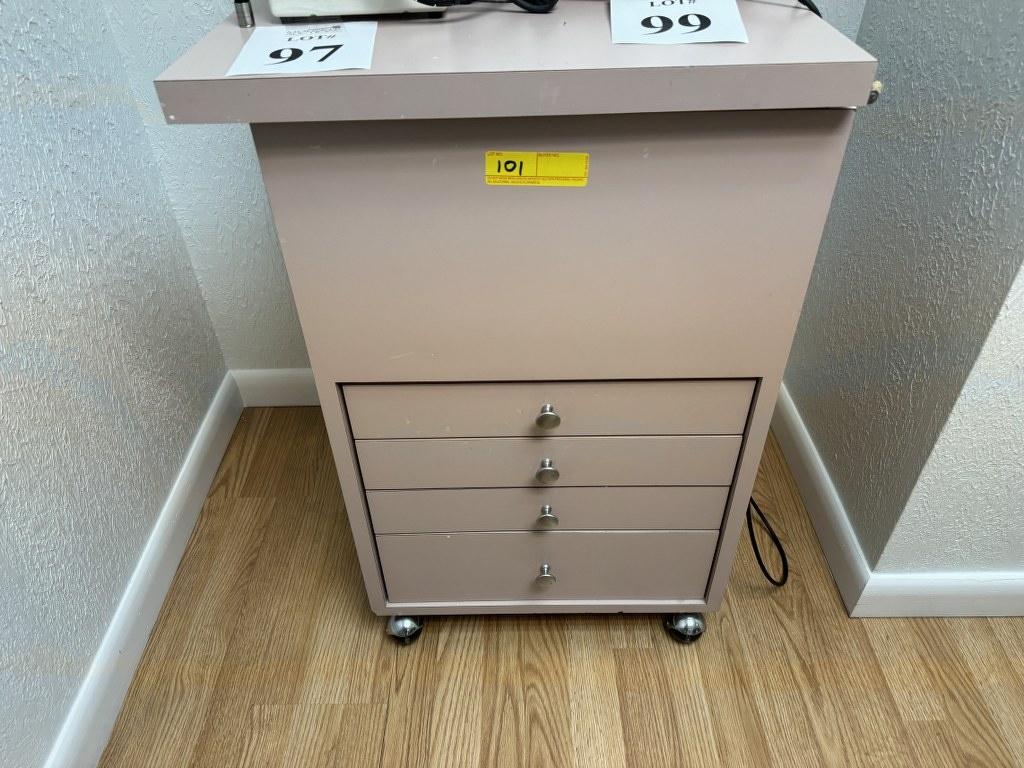 ROLLING DENTAL SUPPLY CART