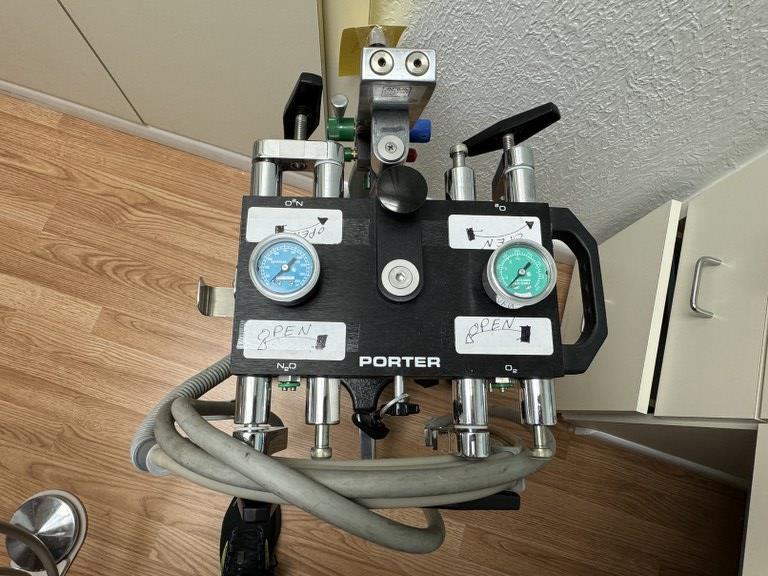 PORTER INSTRUMENT 1000 DENTAL NITROUS FLOWMETER