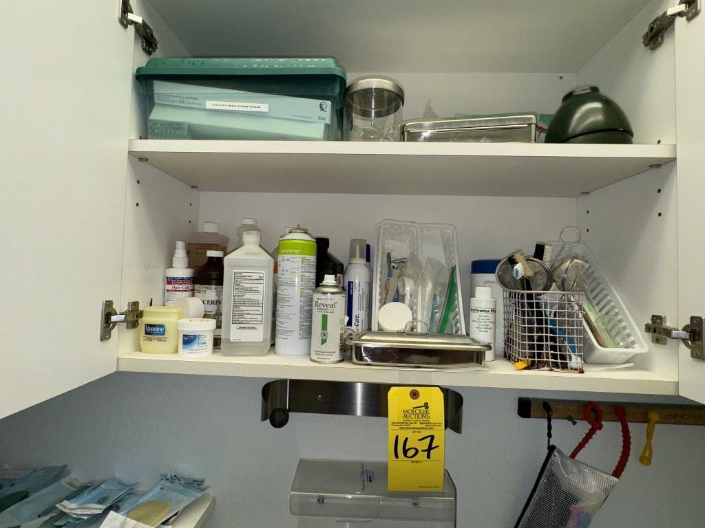 LOT CONSISTING OF DENTAL SUPPLIES IN CABINETS