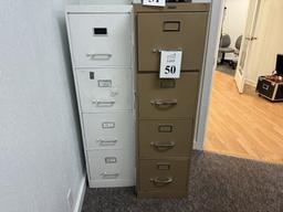 METAL FOUR DRAWER FILE CABINETS