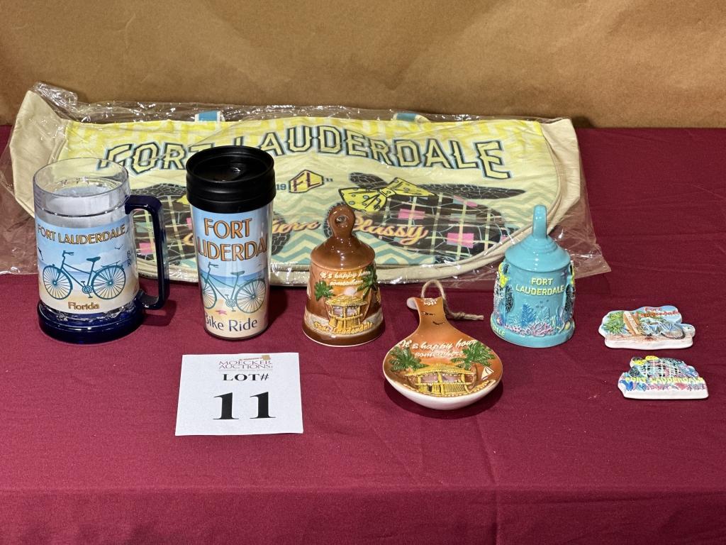 LOT CONSISTING OF ASSORTED BEACH-THEMED SOUVENIRS