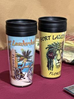 LOT CONSISTING OF ASSORTED BEACH-THEMED SOUVENIRS