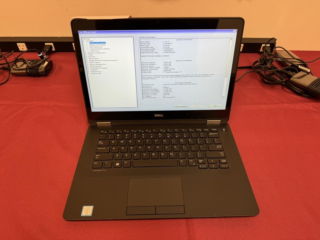 Dell Latitude E7470, Core i5-6300U 8GB Ram, 256SSD