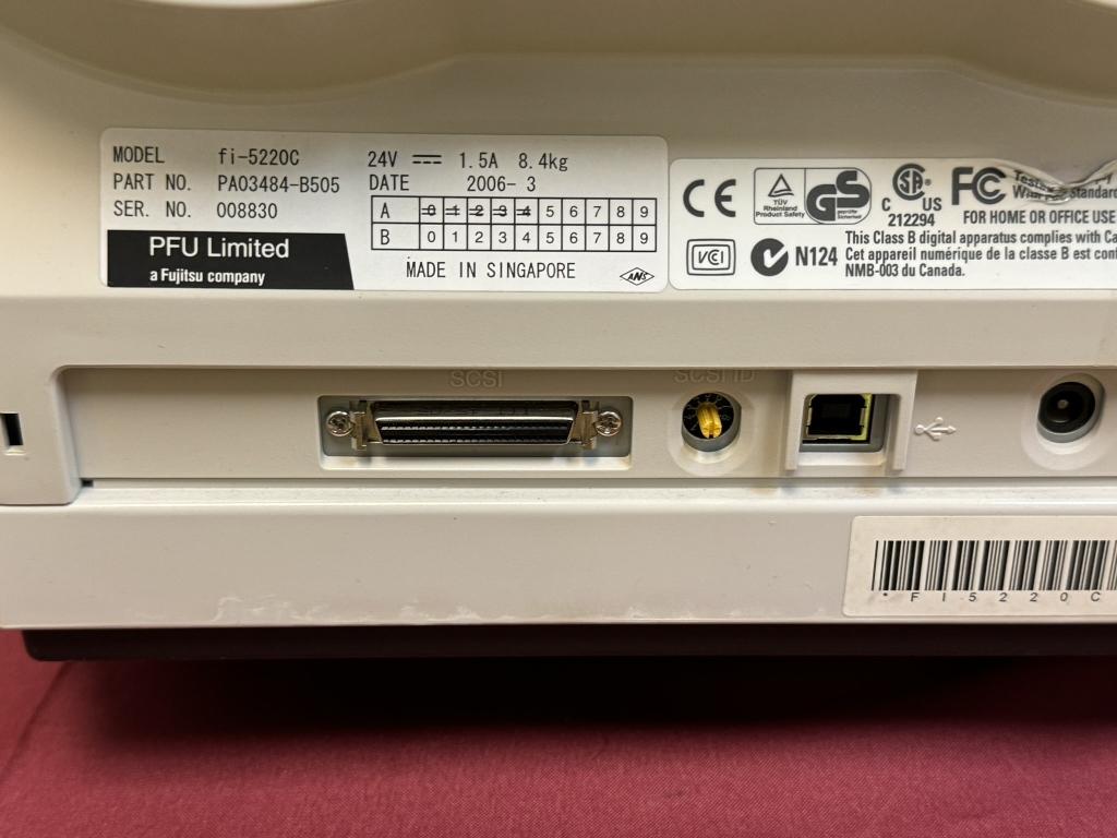 Fujitsu FI-5220C SCANPARTNER COLOR PA03484-B505