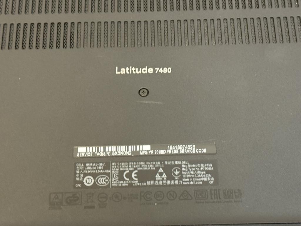 Dell Latitude 7480  core i5-7th 256gb ssd,8gb ram