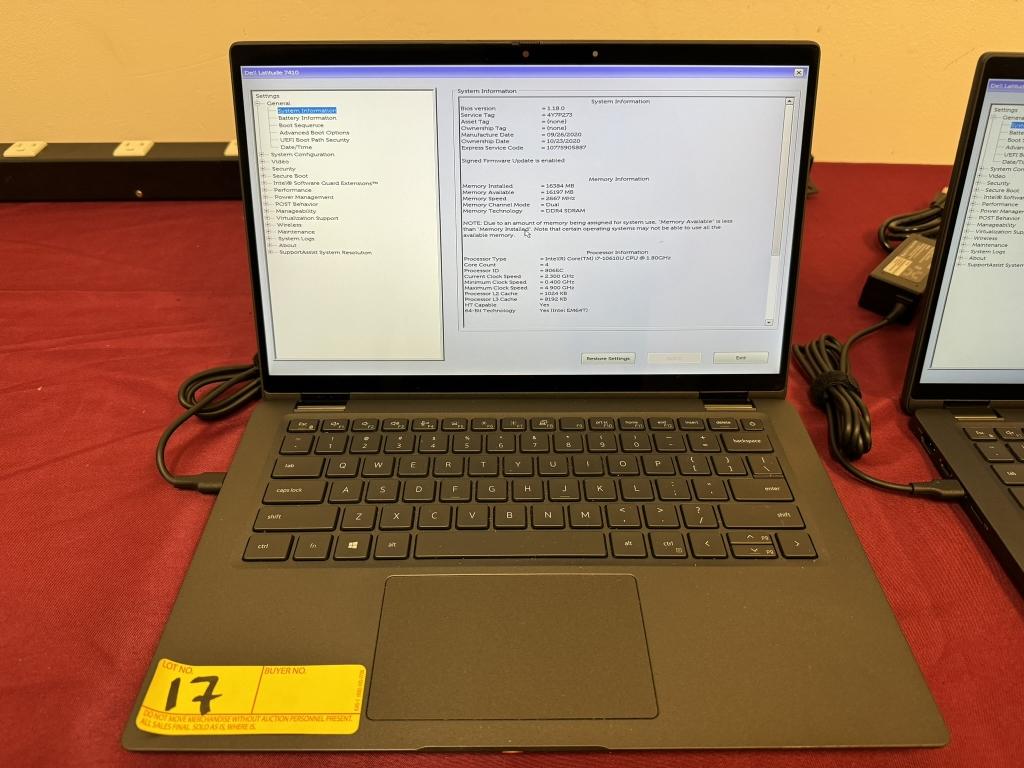 Dell Latitude 7410, i7 10th, 16GB RAM, 512GB SSD