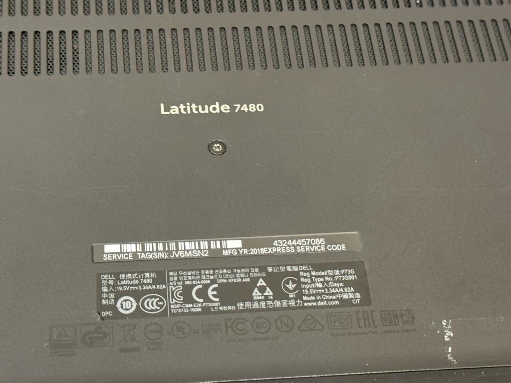 Dell Latitude 7480  Core i5-7th 256GB SSD,8GB RAM