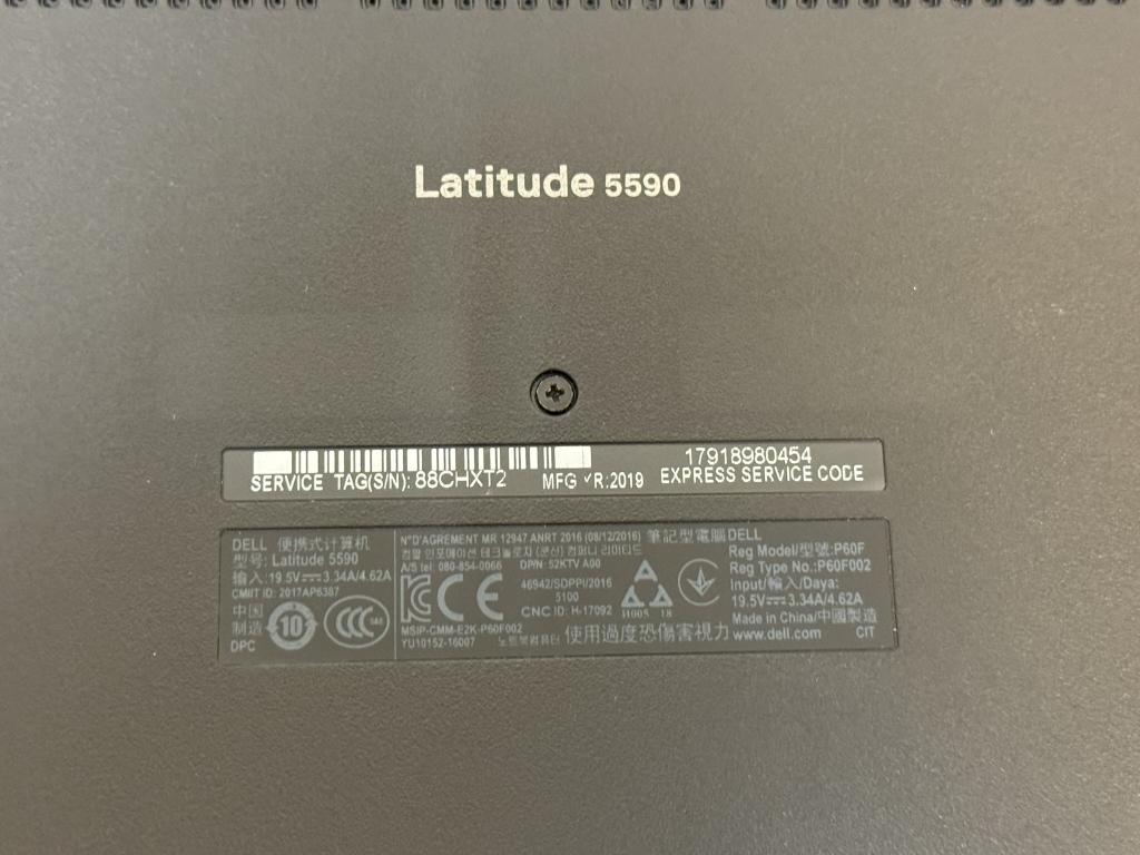 Dell Latitude 5590 Core i7-8th,16GB RAM 512GB SSD
