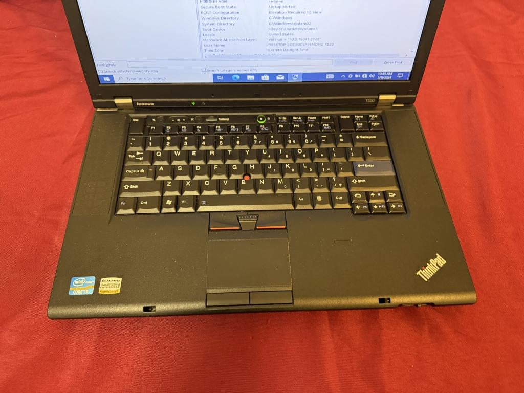 Lenovo ThinkPad T520- Intel Core i5, 8GB, 128 SSD