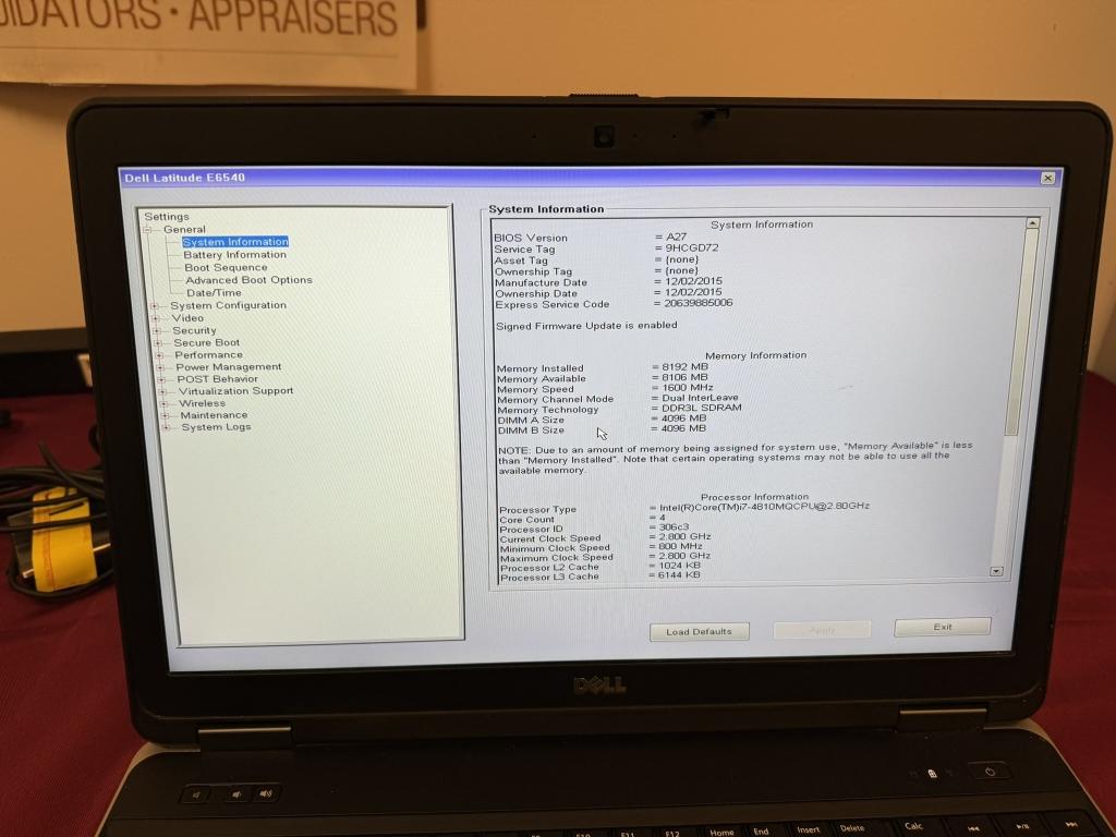 Dell Latitude E6540 15.6-Core i7 8GB 500GB