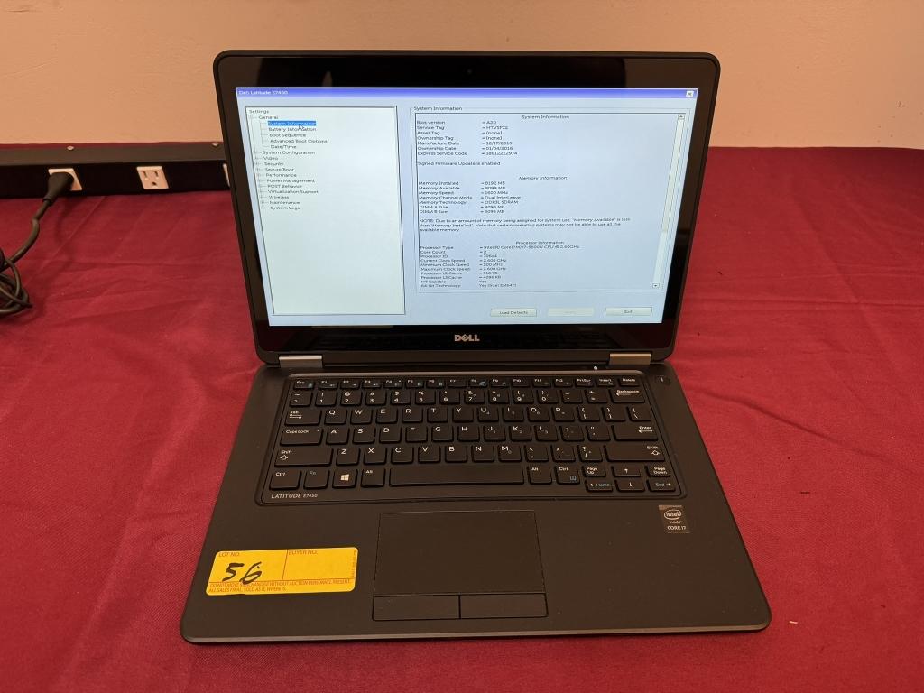 Dell Latitude E7450 14" Core i7,8GB RAM 128GB SSD