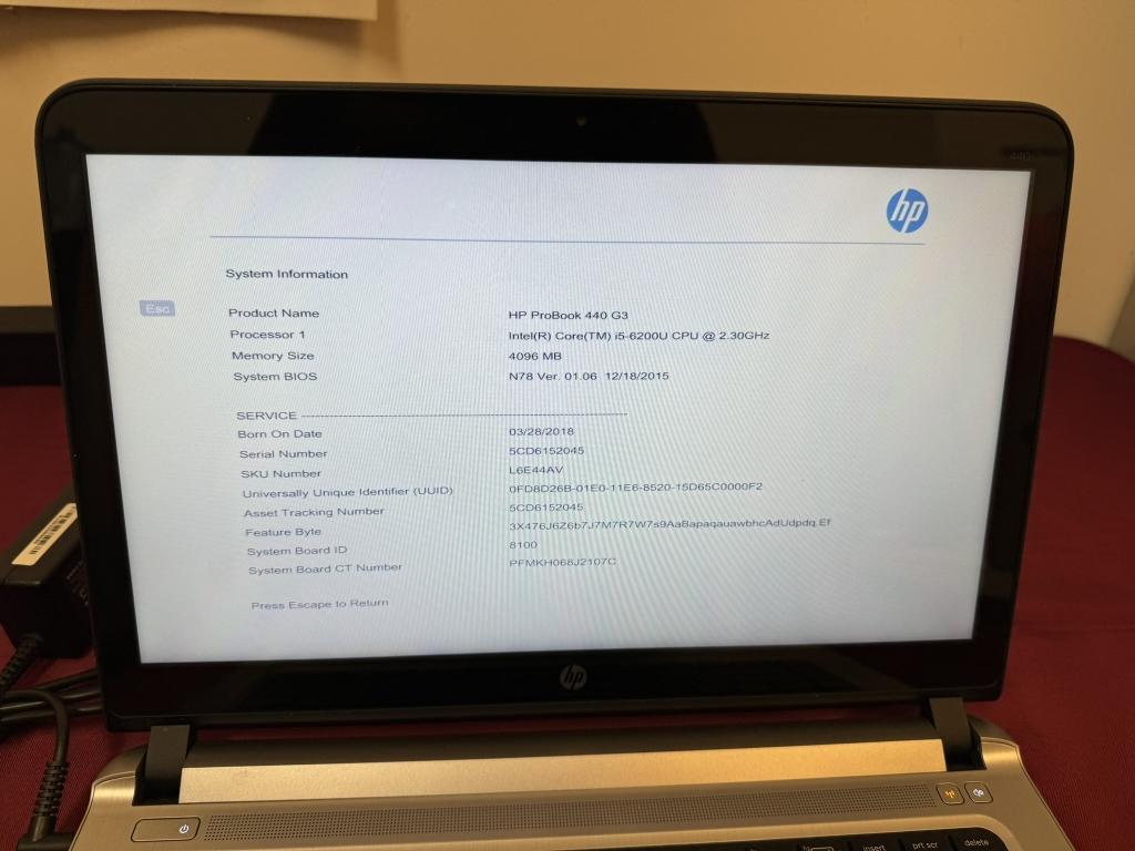 HP ProBook 440 Core i5 6th 4GB 500GB Touch