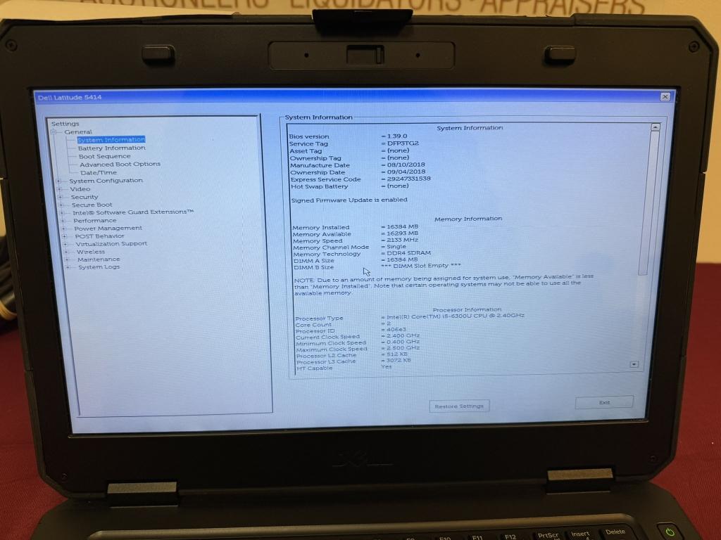 Dell Latitude 5414 Rugged Core i5 6th 16GB 512GB