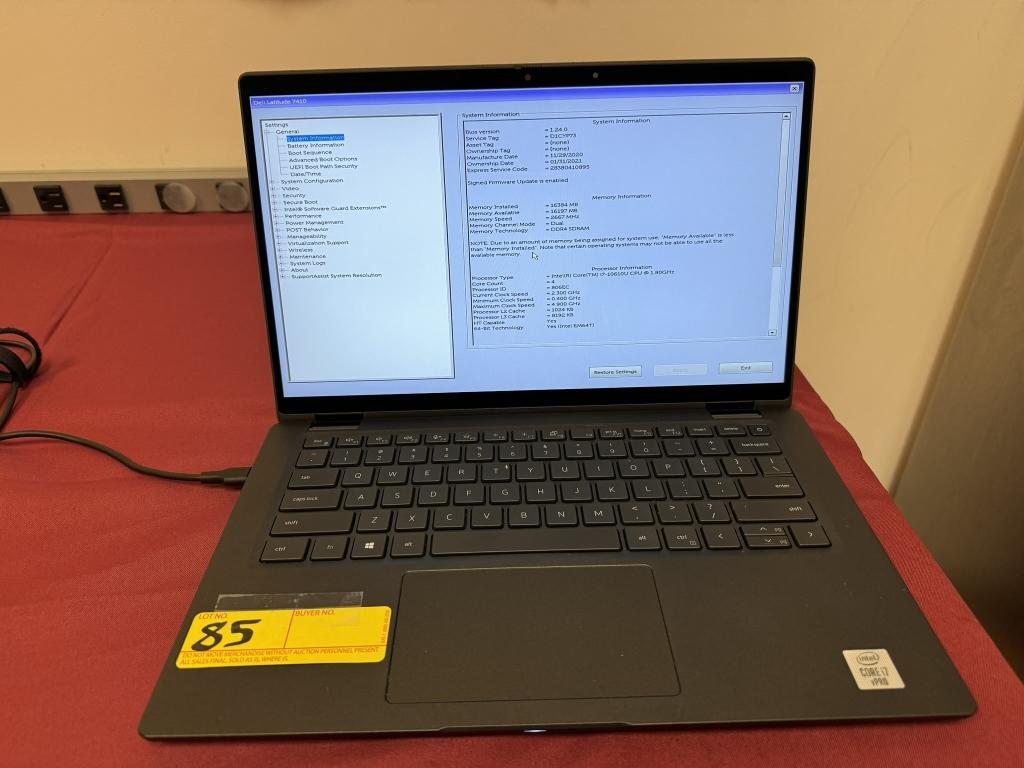 Dell Latitude 7410, i7 10th, 16GB RAM, 512GB SSD