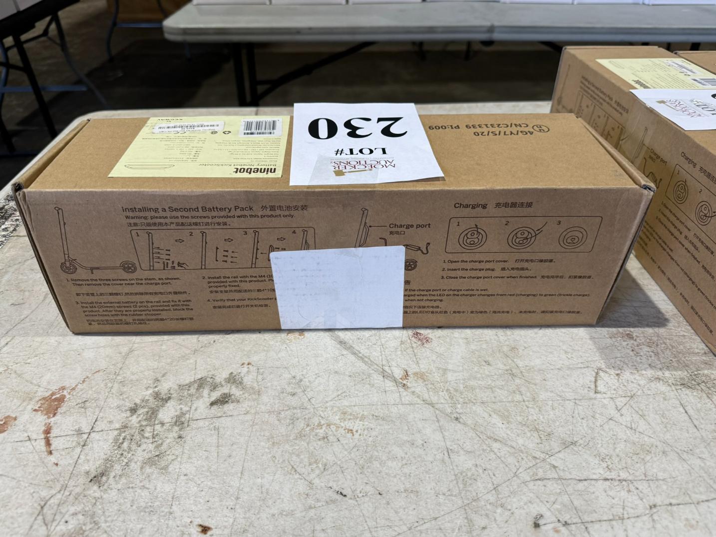 NINEBOT BATTERY KICKSCOOTER (NEW IN BOX)