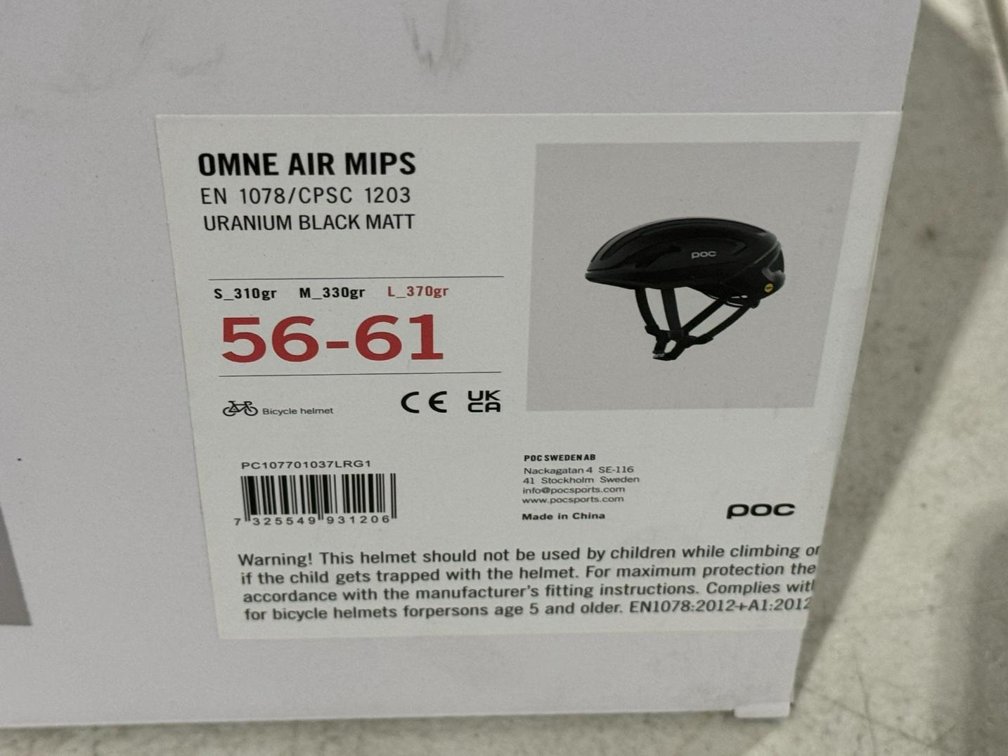 POC OMNE AIR MIPS HELMET (NEW IN BOX)