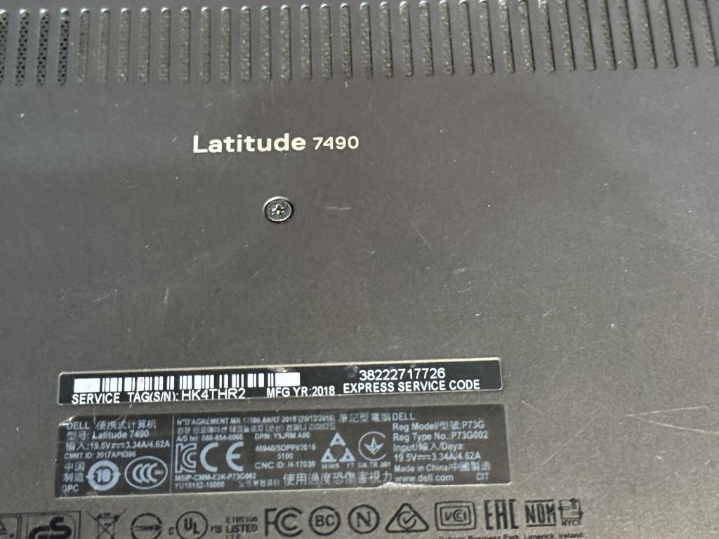 DELL LATITUDE 7490  CORE I5-8TH 256GB SSD,8GB RAM