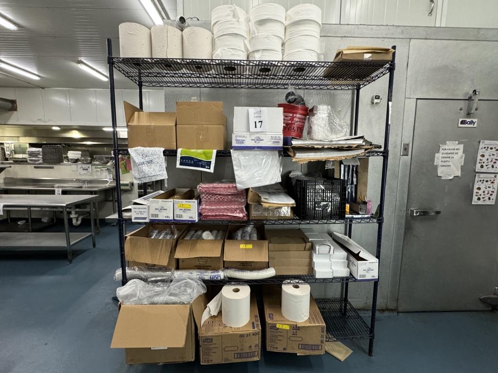 LOT CONSISTING OF CONTENTS ON METRO RACK