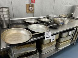 COMMERCIAL POTS AND PANS (VARIOUS SIZES)