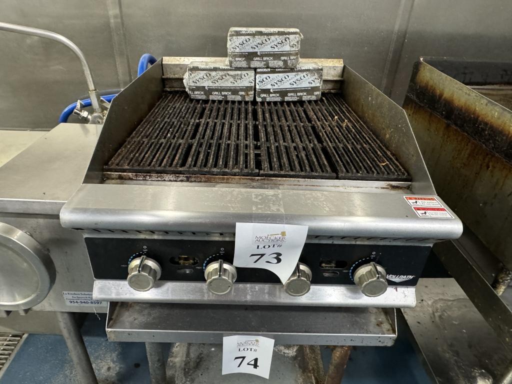 VOLLRATH 24" CHAR BROILER (GAS) 4 BURNER GRIL