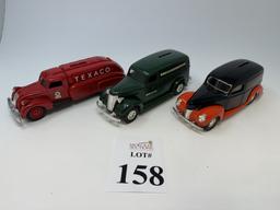 ERTL DIECAST PIGGY BANKS WITH KEYS