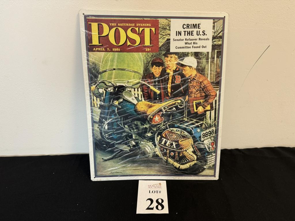 SATURDAY EVENING POST METAL PRINT