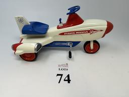 XONEX 1:3 SCALE DIECAST ATOMIC MISSILE PEDAL CAR