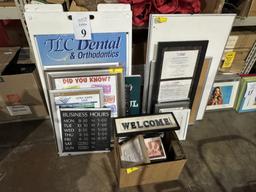 LOT CONSISTING OF PLASTIC A FRAME SIGN