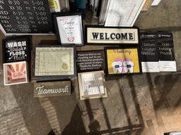 LOT CONSISTING OF PLASTIC A FRAME SIGN