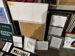 LOT CONSISTING OF PLASTIC A FRAME SIGN