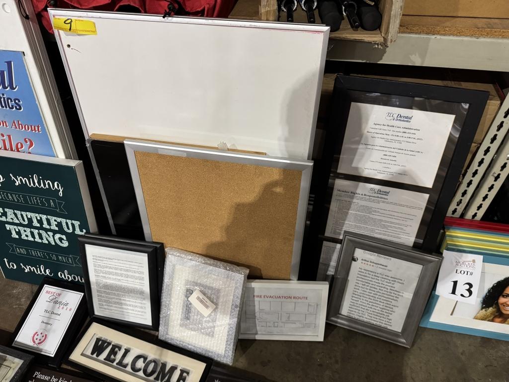 LOT CONSISTING OF PLASTIC A FRAME SIGN