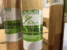 LOT CONSISTING OF THREADED HANDLES 60"