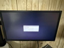 DELL 24" MONITORS ON DUAL DESK MOUNT STAND