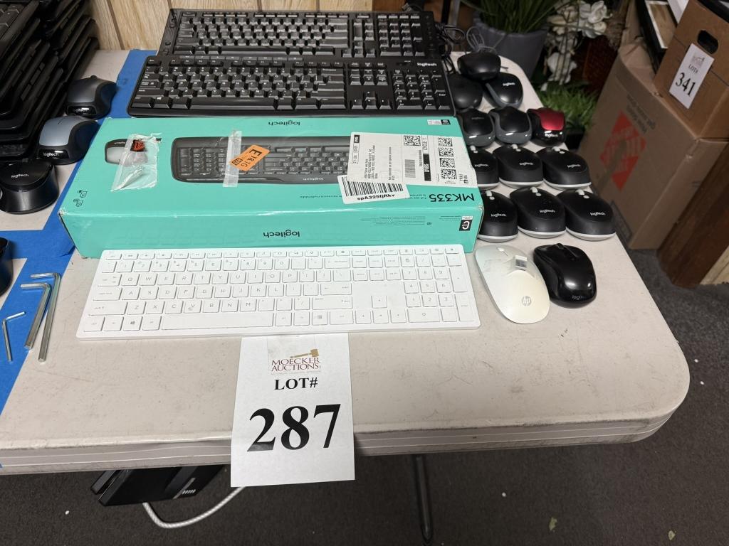 LOT CONSISTING OF ASSORTED KEYBOARDS AND MOUSES
