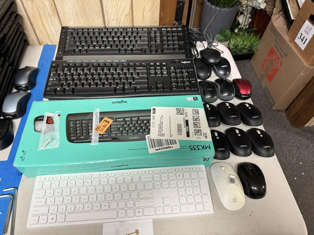 LOT CONSISTING OF ASSORTED KEYBOARDS AND MOUSES
