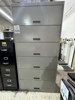 6-DRAWER VERTICAL METAL FILE CABINET