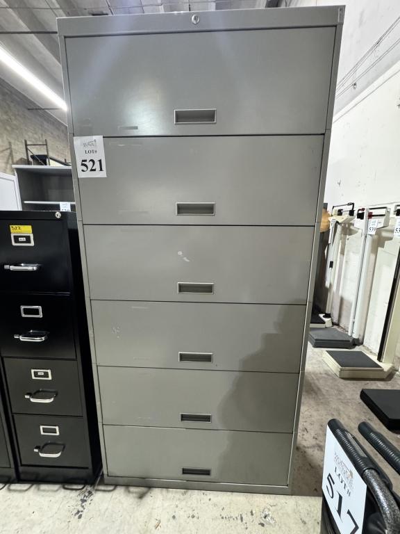 6-DRAWER VERTICAL METAL FILE CABINET