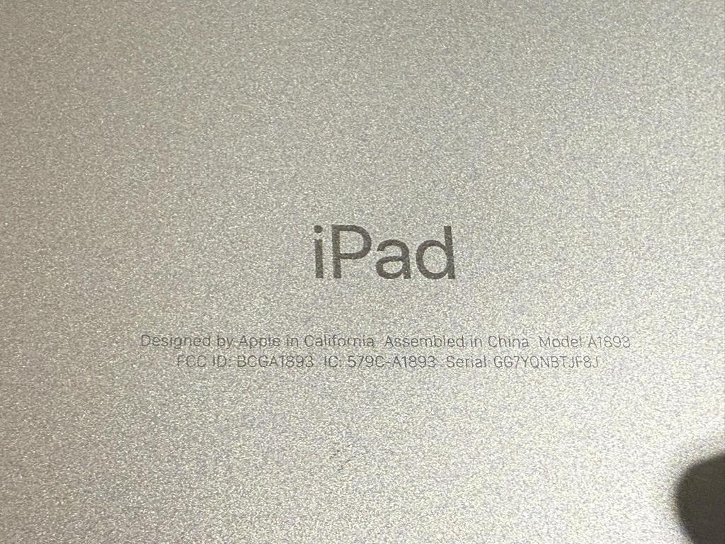 APPLE iPAD A1893 WITH COVER