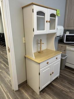 FREESTANDING KITCHEN BUFFET WITH HUTCH