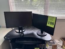 DELL OPTIPLEX 330 COMPUTER SYSTEM WITH (2) LCD