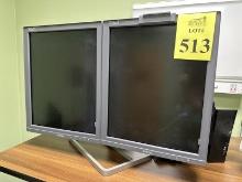 21" DUAL BARCO LCD MONITORS