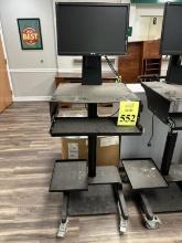 COMPUTER CART WITH MONITOR
