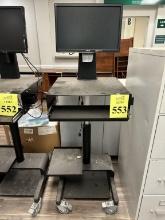 COMPUTER CART WITH MONITOR