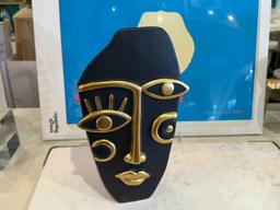 FANCY HOME COLLECTION VASE FACE CERAMIC