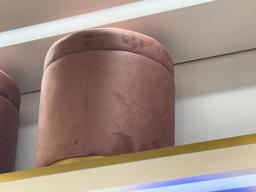 OPJET POUF TERRACOTTA SET