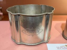 WINWARD SILVERPLATED VASE CONTAINER